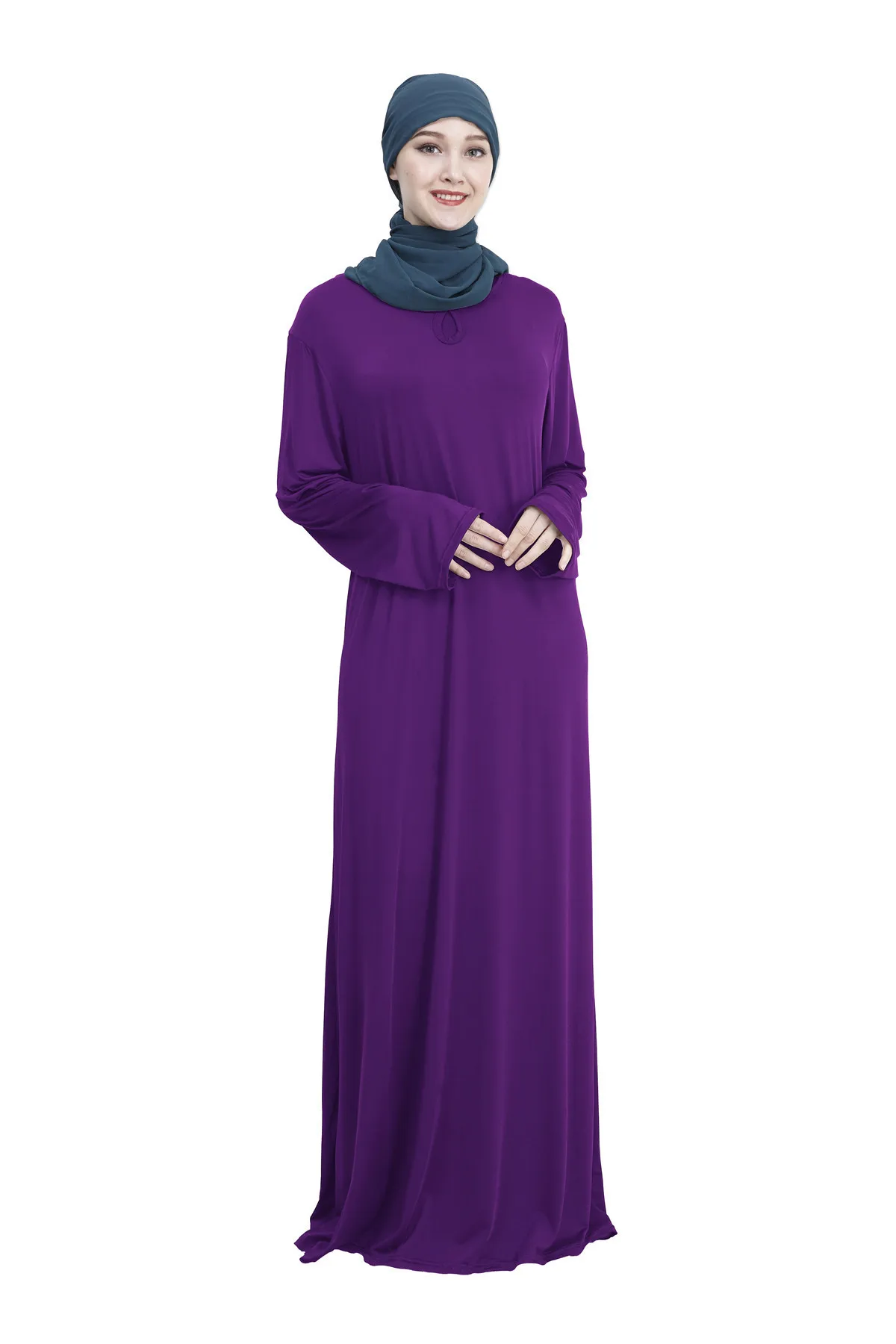 can pick color size Arab Long Plain Abaya Islamic Dress Middle East Lady's Gown (exclude Hijab) 130~150cm | Тематическая одежда