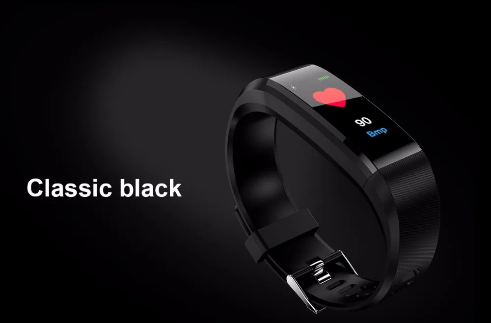 Smartband с измерением артериального давления для мужчин t фитнес-трекер Браслет монитор сердечного ритма 115 плюс Смарт-часы мужские наручные часы