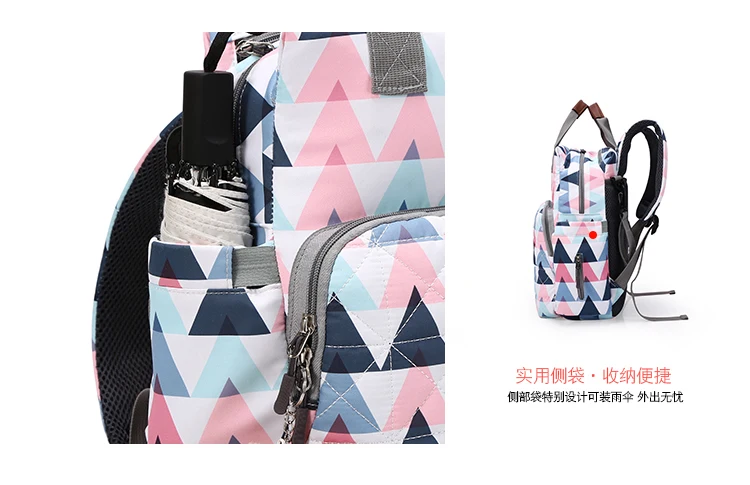 Large capacity maternity diaper bag baby care diaper bag backpack baby travel backpack handbag fashion