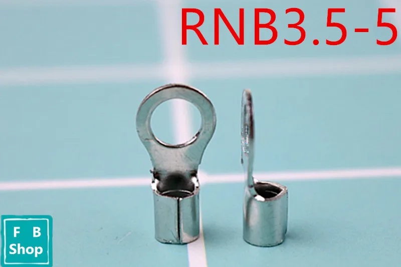 Бесплатная доставка RNB3.5 5 неизолированные кольцевые клеммы AWG 14 12 Электрические