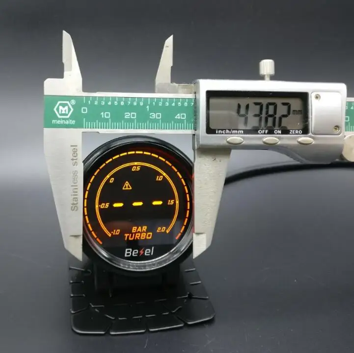 Дизайн " 52 мм EVO lcd Turbo 2 БАР МАНОМЕТР Boost gauge метр монитор 7 цветов в комплекте Калибр pod электрический датчик