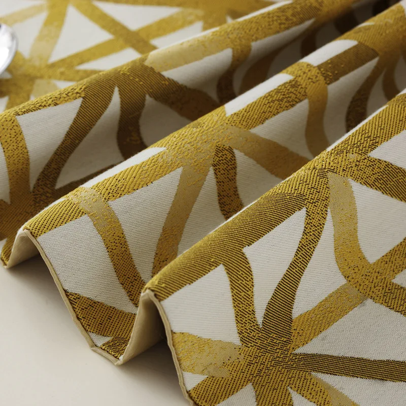 Желтые геометрические скатерти простые с принтом пыленепроницаемые