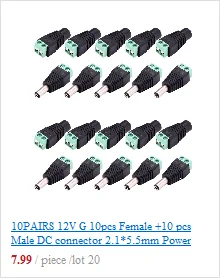 8 шт.(4 пары) кабель адаптер PoE разъемы Пассивный кабель питания Ethernet PoE адаптер RJ45 инжектор+ Сплиттер Комплект 12 В 24 в 36 В