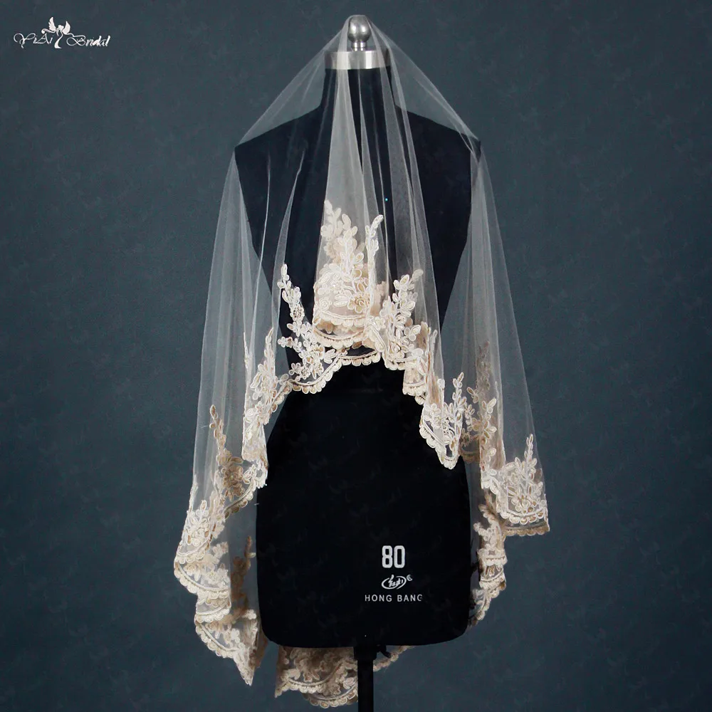 Короткая цветная свадебная фата с кружевными краями RSV4|colored bridal veils|bridal veilveil |