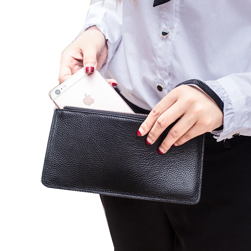 Женские сумки для мобильного телефона кошелек из натуральной кожи Женский сумка