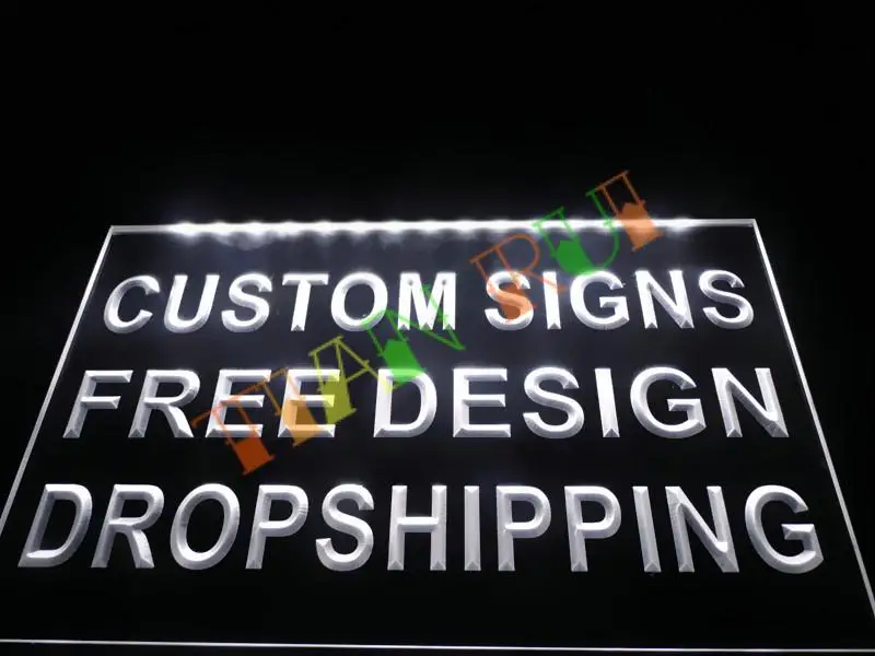 Создай свой собственный светодиодный неоновый свет знак бар открыт Dropshipping декор
