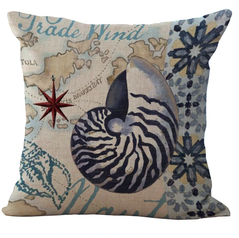 1 шт глубоководных жизни Осьминог гиппокамп шаблон места hug наволочка