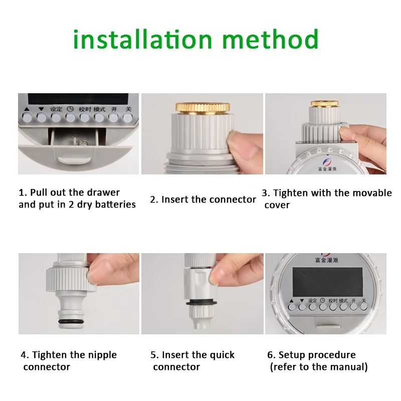 Watering Timer Solar Power Automatic Irrigation Programmable Hose Timers System for Greenhouse Plant | Дом и сад