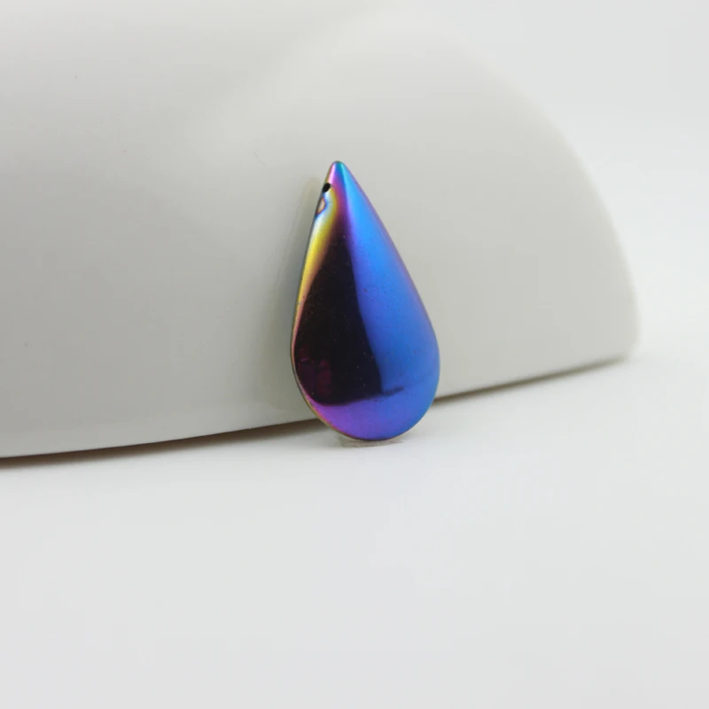Лидер продаж модная Радужная подвеска в виде капли воды из гематита аксессуары