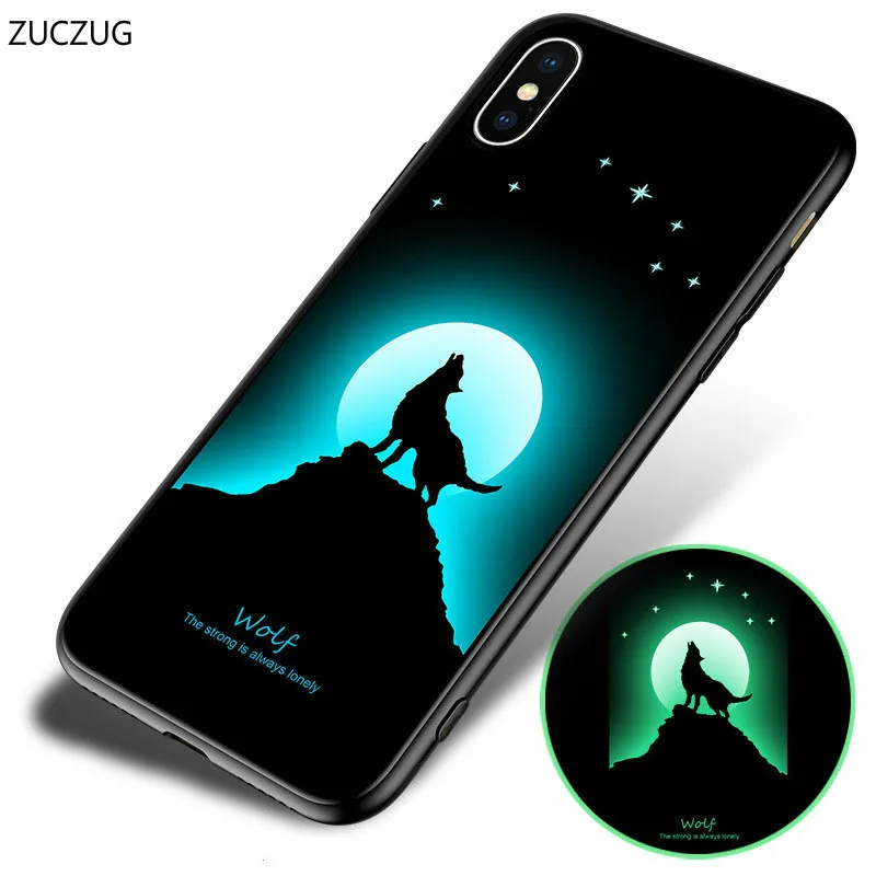 Чехол с 3d-подсветкой ZUCZUG для Iphone 6 6S 7 8 X Plus светящийся чехол рисунком S 10 чехлы