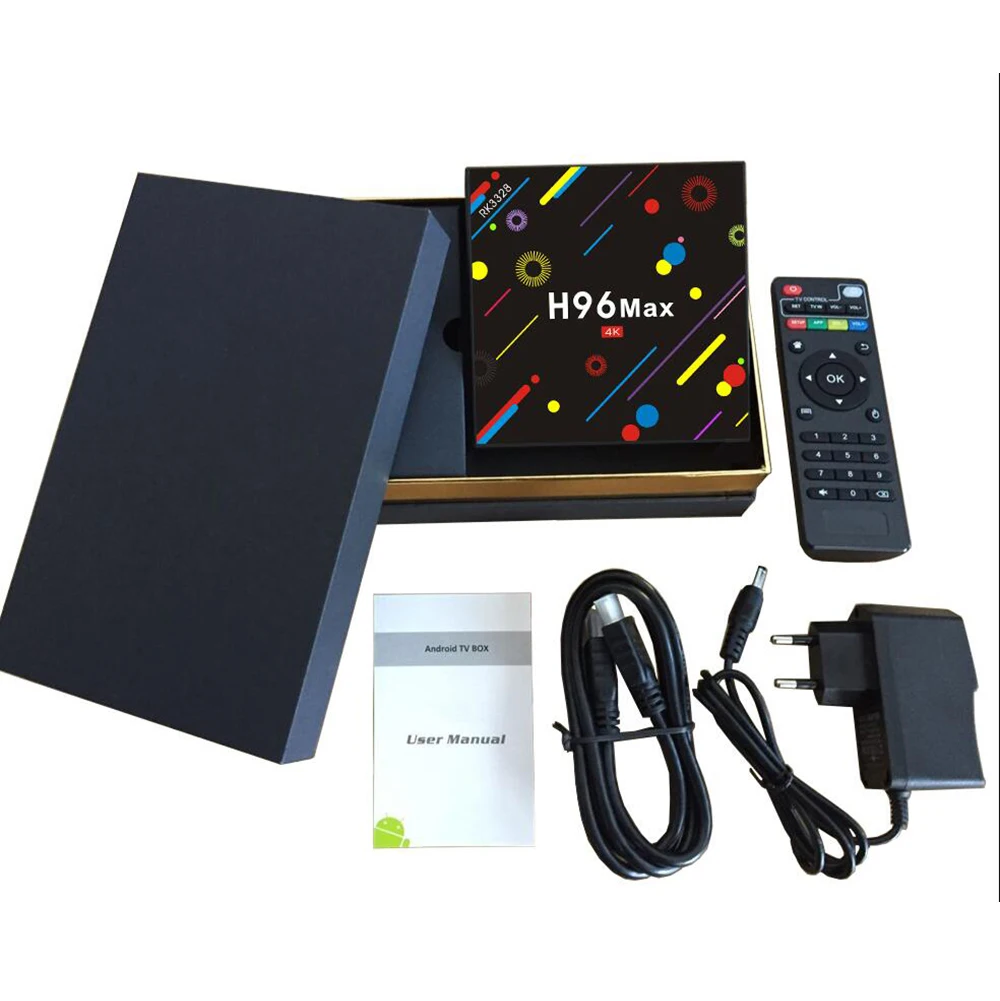 H96 MAX H2 Android 7.1 Smart TV Box 4GB RAM 32GB ROM Set Top RK3328 2.4G/5G Dual WiFi 4K H.265 BT4.0 Media Player PK Pro | Электроника
