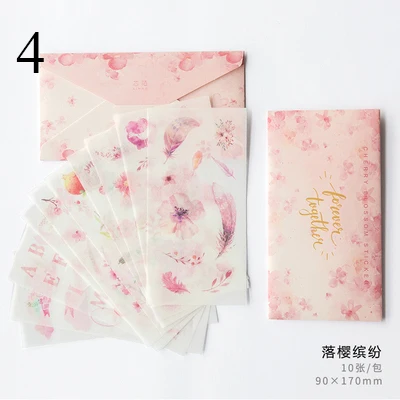4 10 листов Kawaii Butterfly sticker s милые канцелярские наклейки s Bullet бумага для журнала стикер для детей DIY Скрапбукинг ежедневник, альбомы - Цвет: 4
