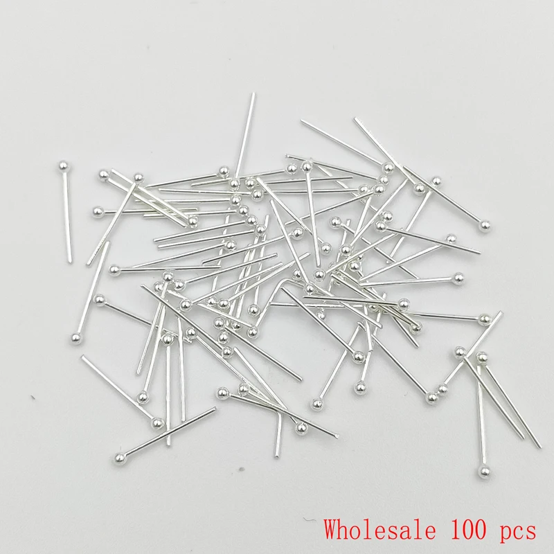 Wholesale 925 Sterling silver 1.5mm ball nose stud pin classic nostril piercing jewelry 100pcs/lot | Украшения и аксессуары