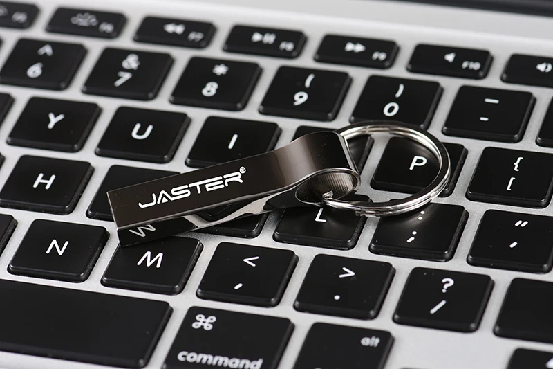 JASTER металлический флеш-диск USB 2,0 из нержавеющей стали 4 ГБ 8 ГБ 16 ГБ 32 ГБ 64 Гб 128 ГБ флеш-накопитель флешки карта памяти с брелком