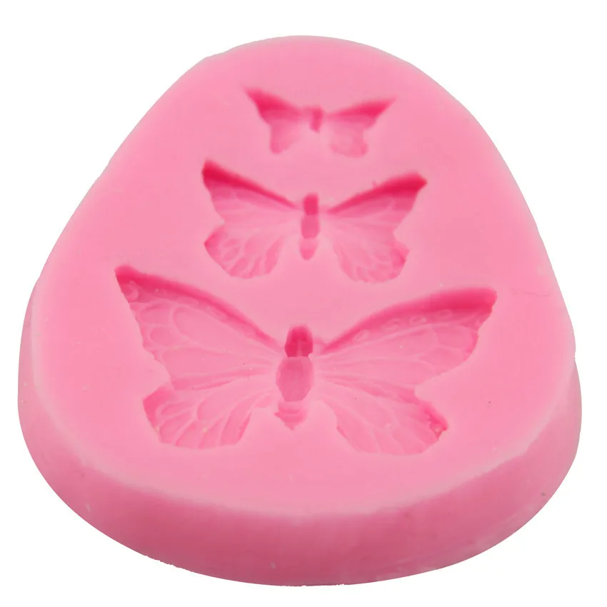 3D бабочка торт украшения плесень силиконовые помады шоколад формочка