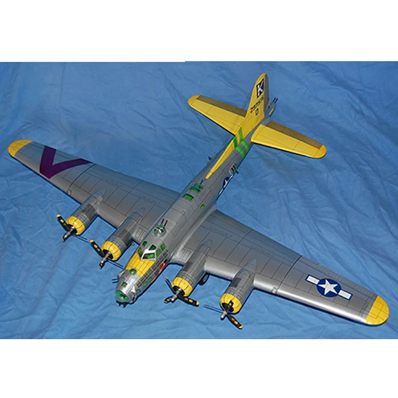 1:47 66 см x 48 B-17G Air крепость бомбер Бумага режим RC самолета DIY 3D бороться модель литья