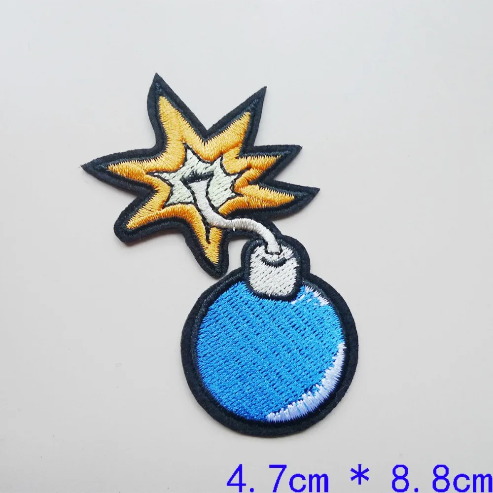 Бомба якорь вышитые утюгом патчи для одежды DIY полосы джинсы шляпа наклейка