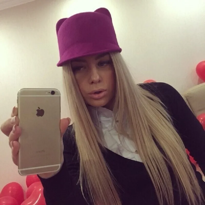 Женская зимняя шляпа с кошачьими ушками 6 цветов|hat cute|fashion hathat fashion |