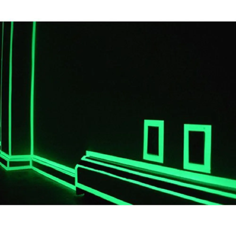 Съемная светящаяся лента самоклеящаяся светится в темноте безопасная сцена