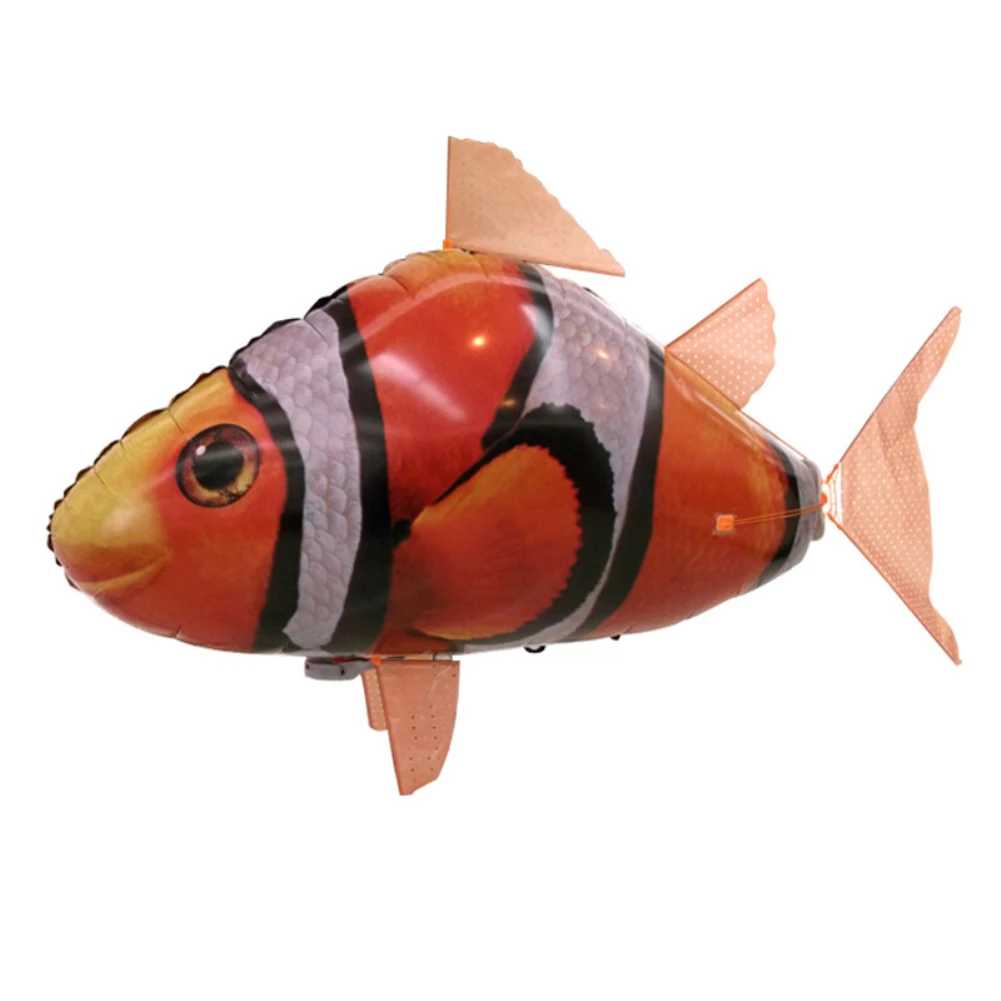Clownfish without he 1 шт. пульт дистанционного управления летающая воздушная акула игрушка Клоун Немо воздушные шары в виде рыбы надувной гелий RC воздушный беспилотный самолет детские игрушки рождественские подарки - Цвет: Clownfish without he