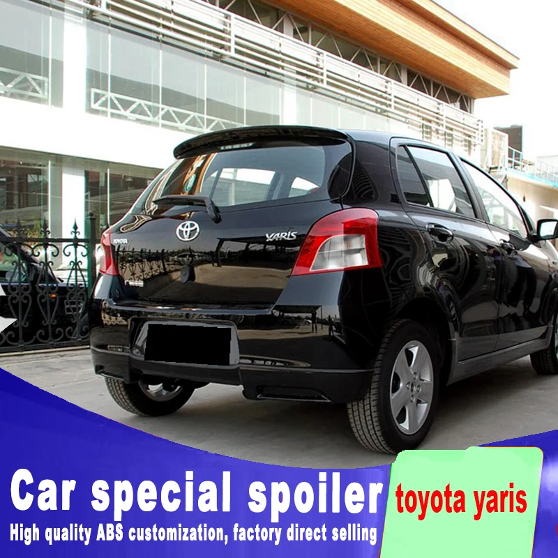 Спойлер для toyota Yaris 2008 2009 2010 2011 2012 2013 года высококачественный спойлер из АБС