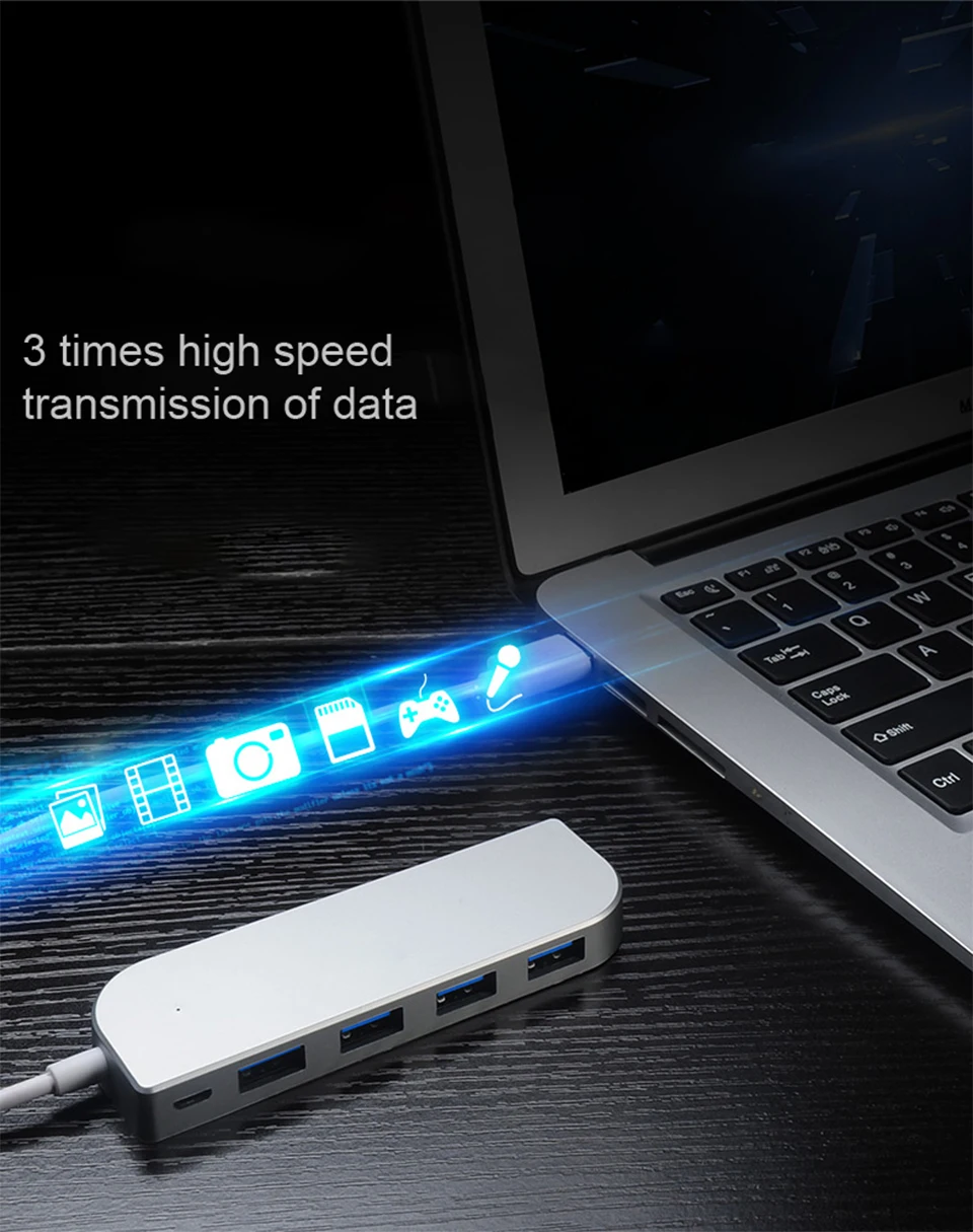 Usb-разветвитель usb-концентратор, адаптер с несколькими интерфейсами s type-c конвертер Внешний интерфейс USP расширитель пористый концентратор для планшета ноутбука