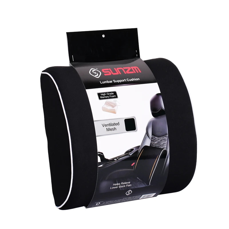 SUNZM пенопластовые поясничные поддерживающие ЗАДНИЕ подушки черный