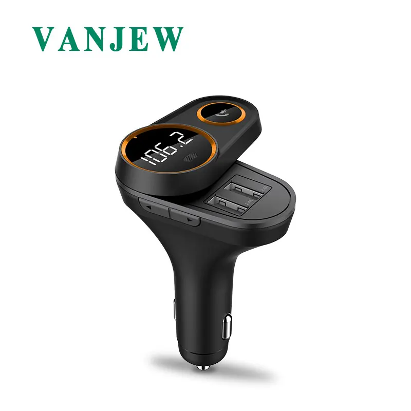 Автомобильный FM передатчик VANJEW C43 Bluetooth 5 В/4 8 А зарядное устройство модулятор mp3