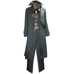 Костюмы для косплея на Хэллоуин, из высококачественной ткани, Аниме игры Bloodborne The костюм охотника, полный комплект униформы