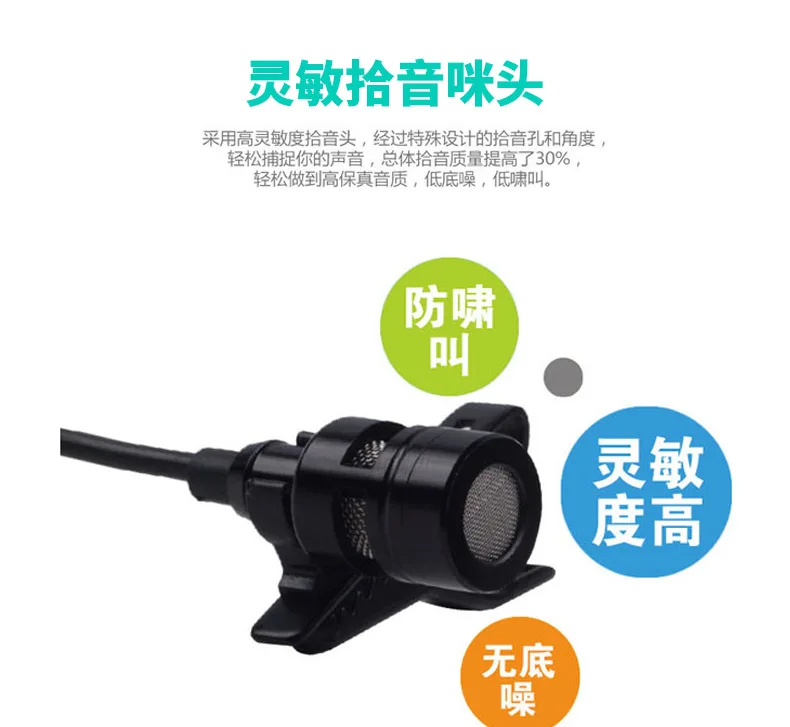 UHF Беспроводной зажим для воротника микрофон клип тип Лекция Тур гид 40