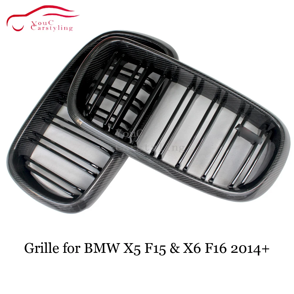 Глянцевая черная M цветная Передняя ножная решетка для BMW X5 F15 & X6 F16 5 дверный SUV ABS