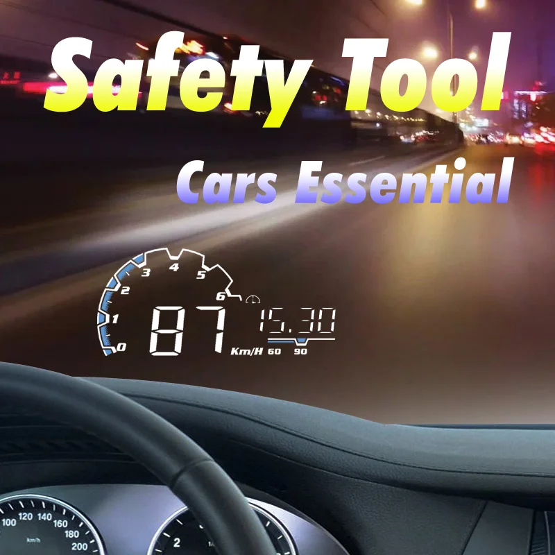 Новый Actisafety H300 OBDII автомобиля HUD Дисплей Overspeed сигнализации Smart Digital спидометр