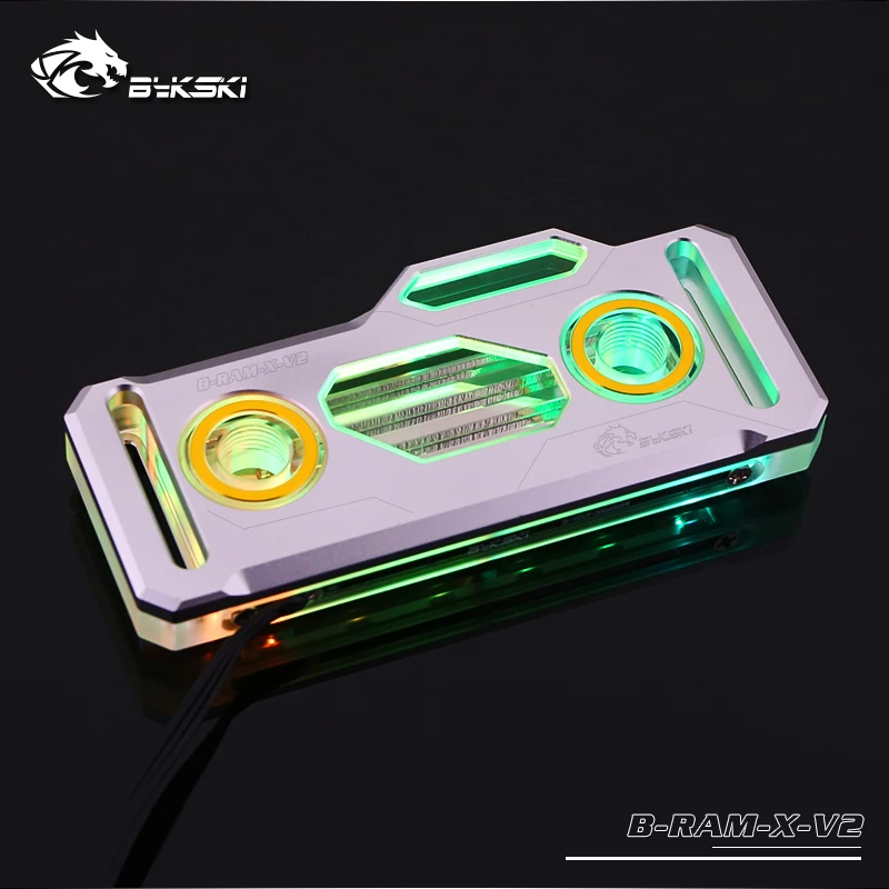 Bykski B RAM X V2 RBW Ram водяные блоки акриловый + черный/серебристый корпус из