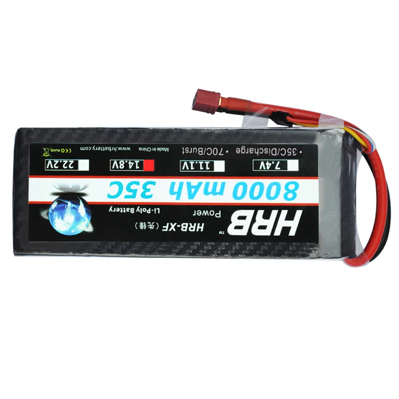 Hrb Bateria Акку 4S 14.8 В 8000 мАч 35C 70c lipo Батарея Traxxas для Вертолет Самолет DJI Phantom Drone