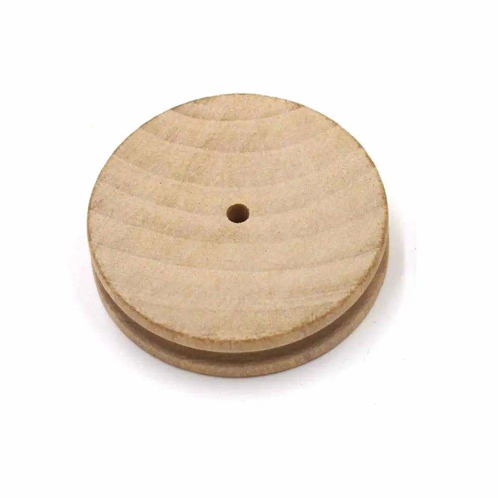 leather Edge Buffing Инструменты для рукоделия из натурального твердого кожевенного ремесла, кромки, слайкер из круглого дерева, разные размеры, кожаные кромки для полировки, принадлежности для кожи - Цвет: leather Edge Buffing