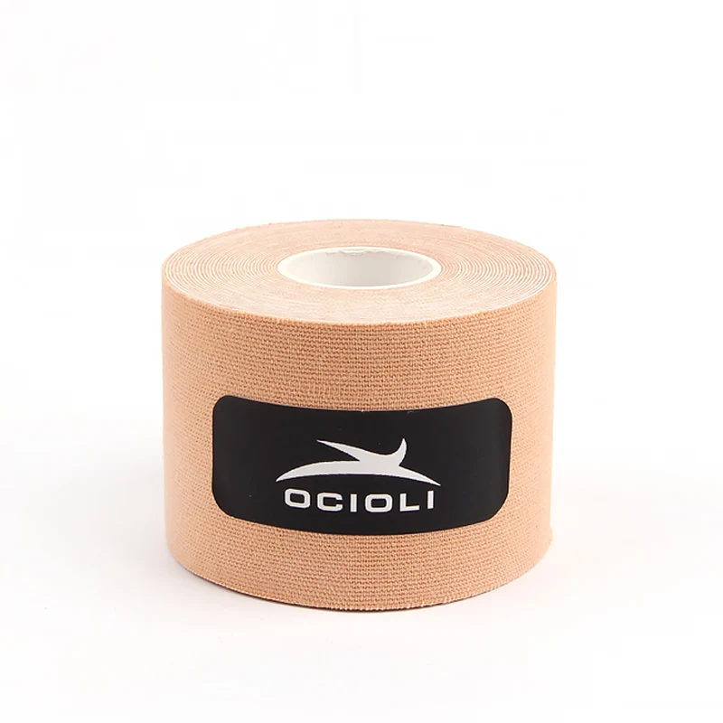skin 6 шт. 5 см* 5 м кинезио лента Спорт Мышцы наклейки Kinesiotape Roll эластичный клейкий хлопковый бинты штамм травмы Поддержка - Цвет: skin