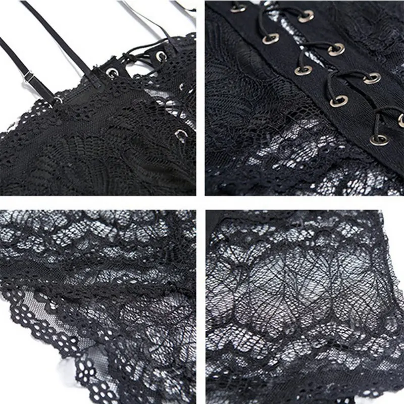 Женское боди сексуальное кружевное нижнее белье на шнуровке с глубоким