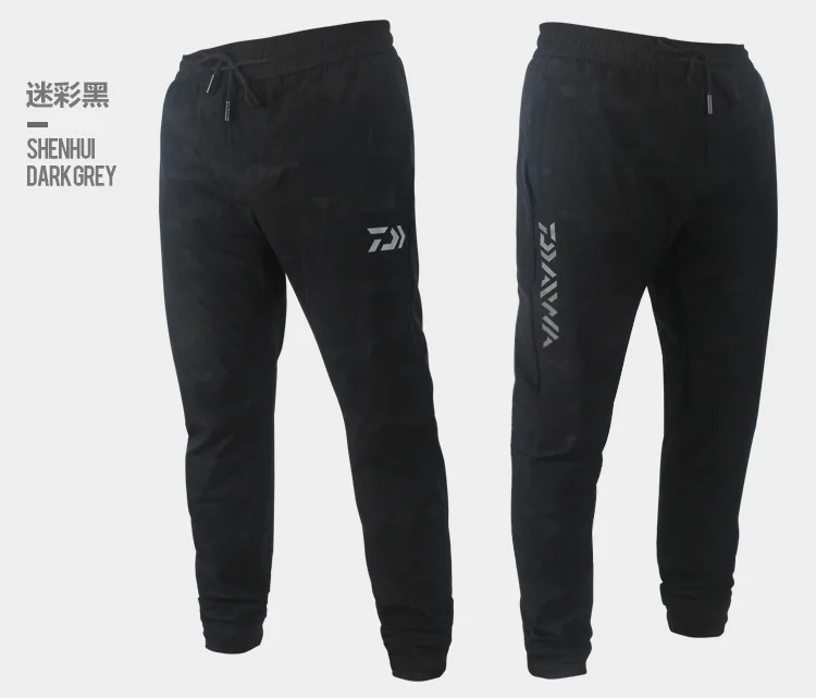 Black camouflage Летние штаны для рыбалки, мужские быстросохнущие легкие дышащие штаны для рыбалки - Цвет: Black camouflage