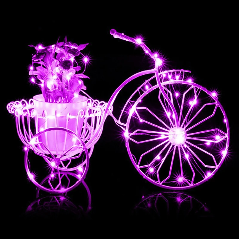 Feimefeiyou luminaria 2 м/5 м/10 м медный провод светодиодный гирлянды праздничное освещение для сказочной рождественской елки украшения свадебной вечеринки