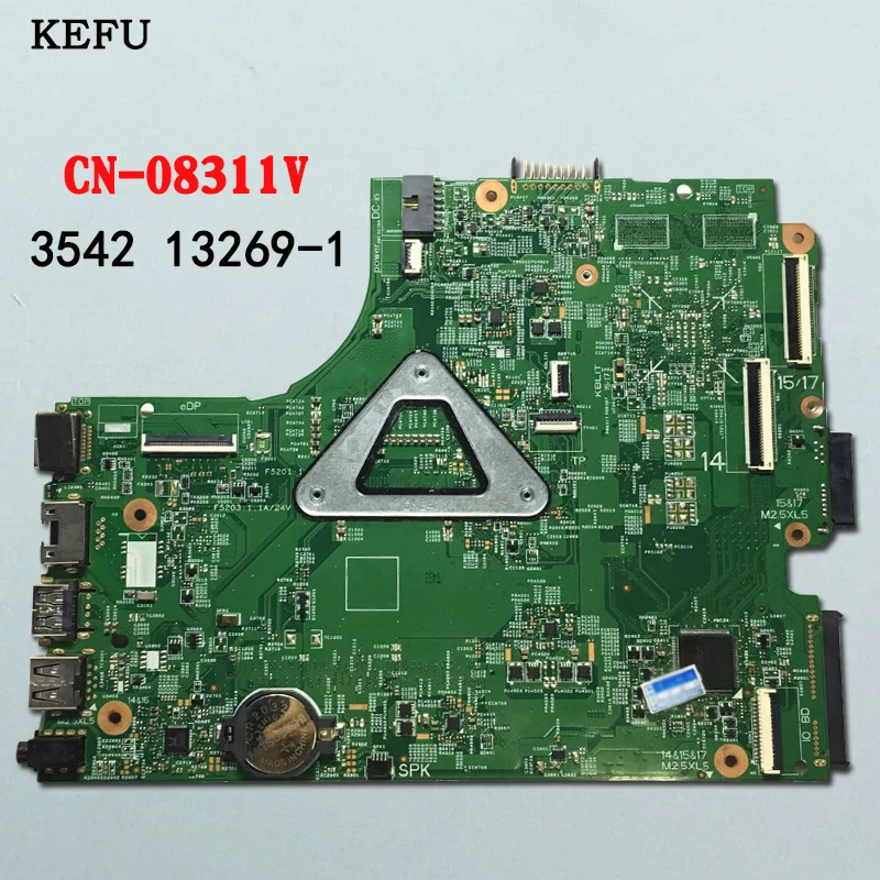 Kefu CN-08311V 13269-1 Материнская плата для Dell 15 3442 3443 3542 3543 5748 5749 Материнская плата ноутбука 3205U материнская плата