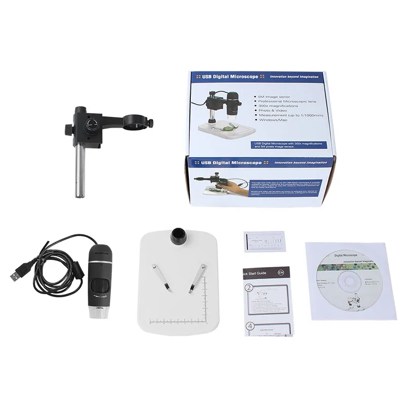 AOMEKIE 300X USB цифровой микроскоп зум 5MP HD 8 светодио дный светодиодный ручной