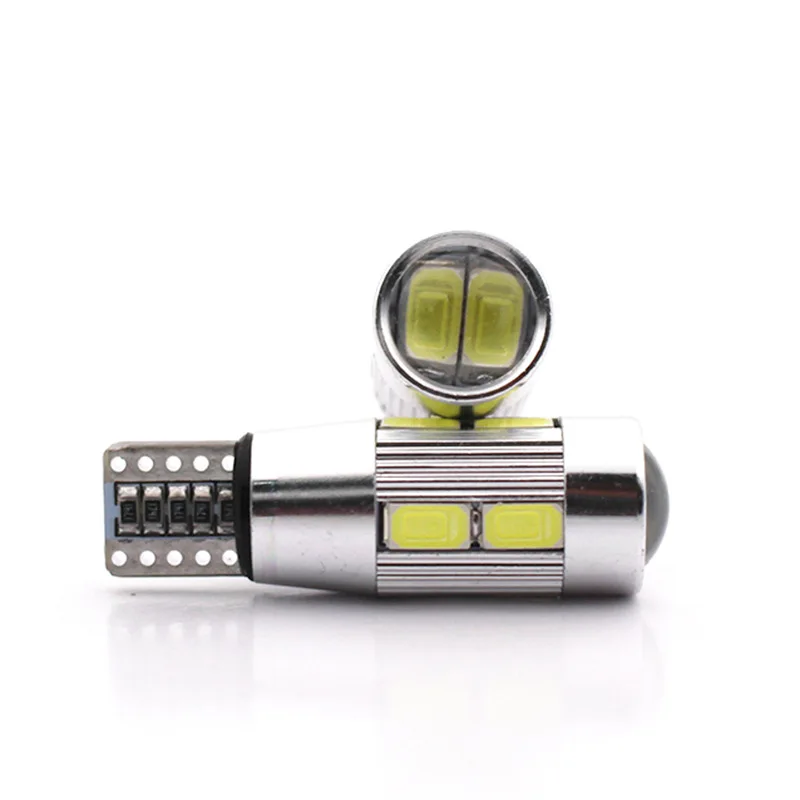 10pcs T10 10 SMD 5630 LED Projector Lens Clearance Lights W5W 501 10SMD Car Marker Lamp Parking Bulb | Лампы и освещение