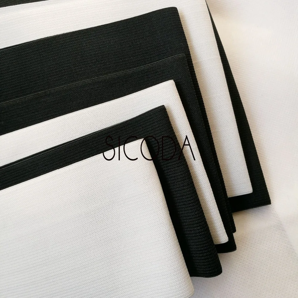 SICODA 5-25 см шириной белый/черный DIY Швейные эластичные ленты вязаный пояс Эластичная резинка корсет пояс изготовление