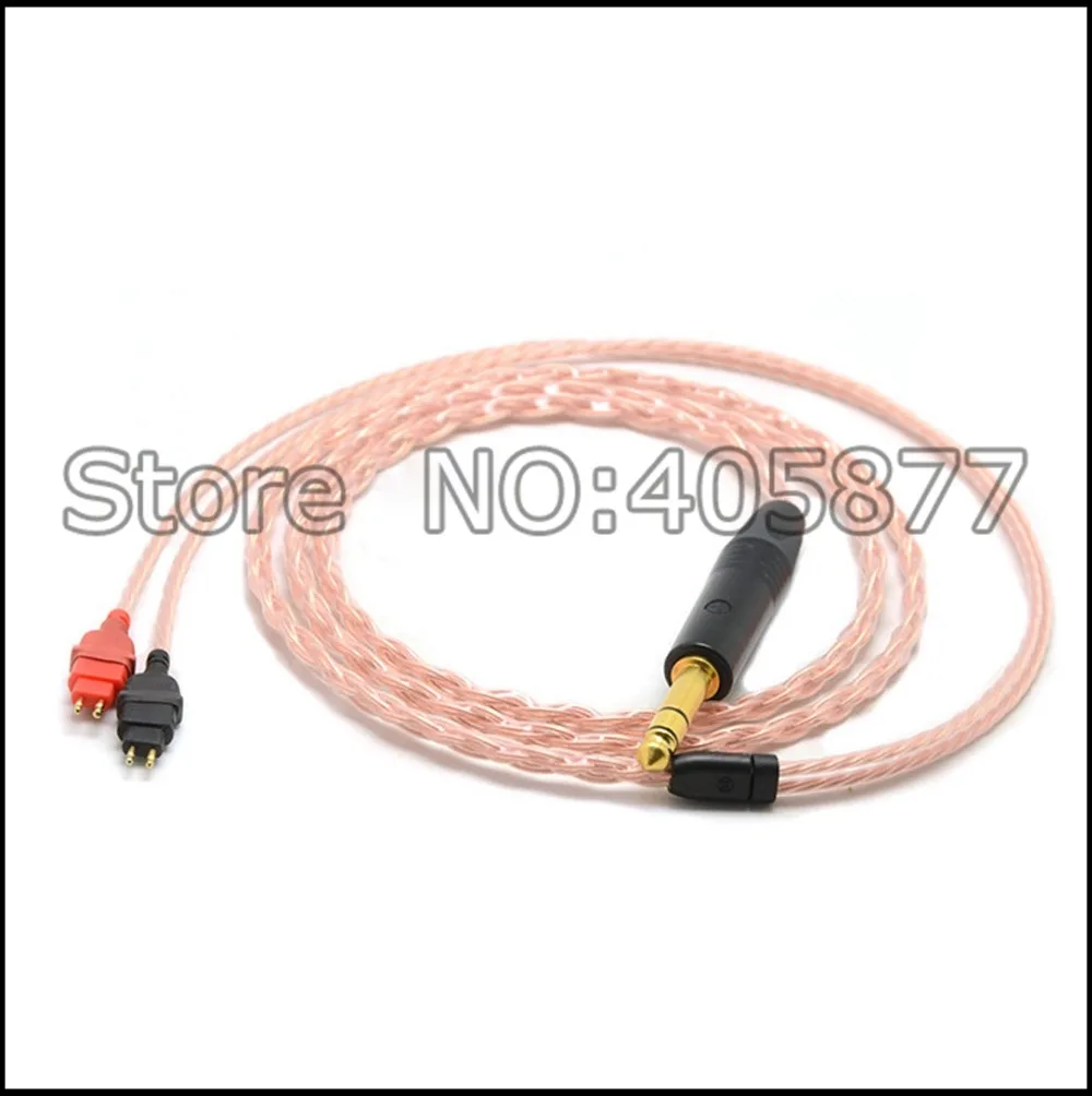 Высококачественные наушники Cable1/4 6 35 мм DIY Hi-end 8 ядер 5n Pcocc медные обновленный