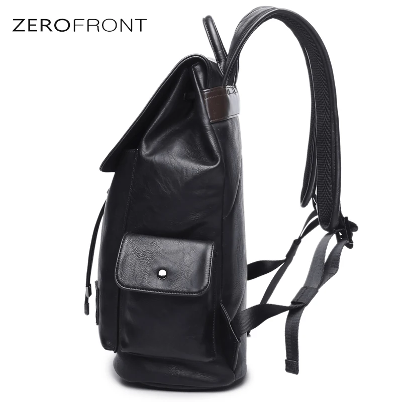 

Men's PU Leather for 15 inch Laptop Large Capacity Backpack Male Luggage Bag Casual School Bags Men Travel Backpack mochila