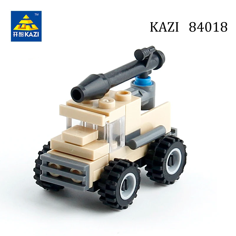 Конструктор Кази военные самоходное противотанковое орудие автомобилей модели