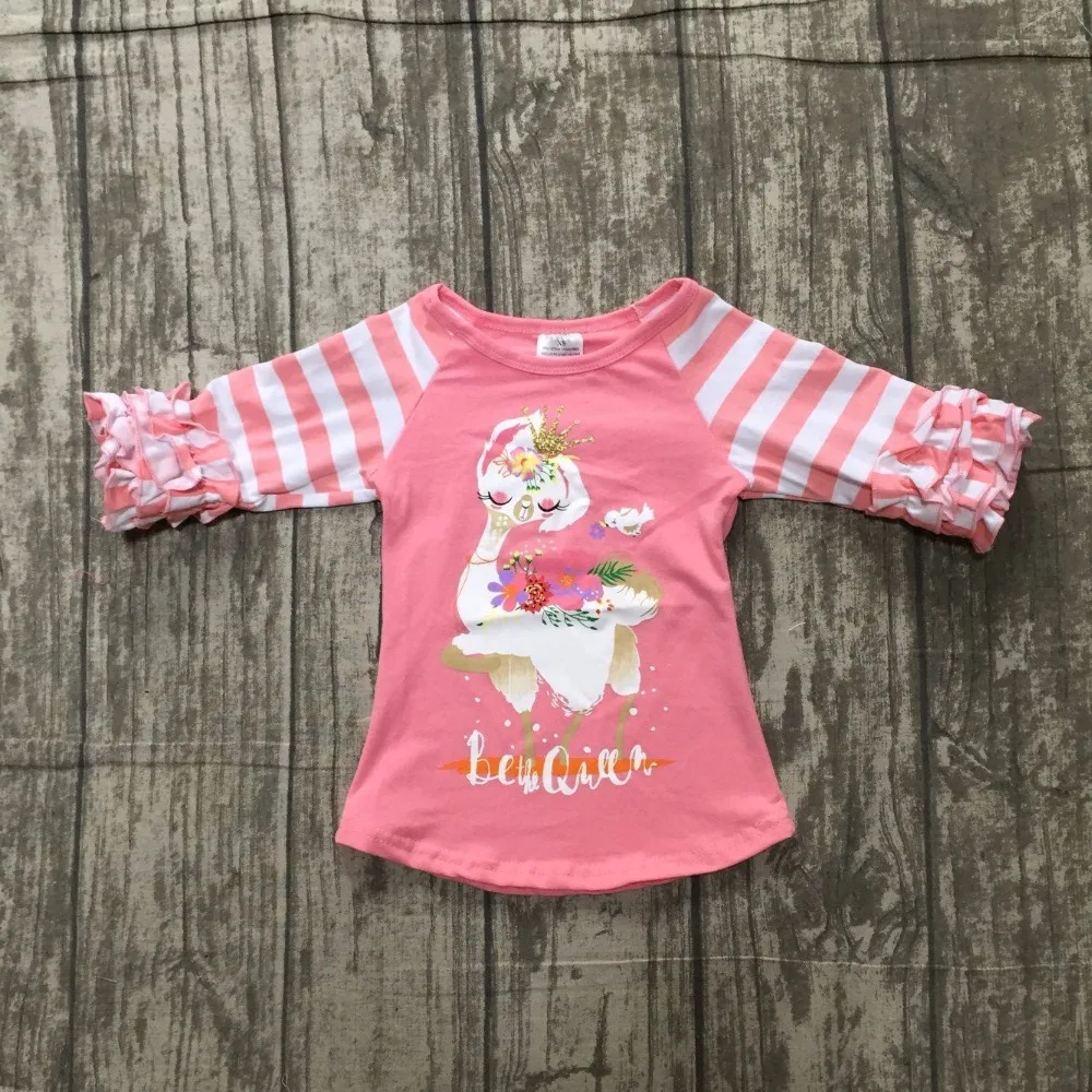 Детская осенне-осенняя одежда для девочек детская футболка в полоску с рукавами