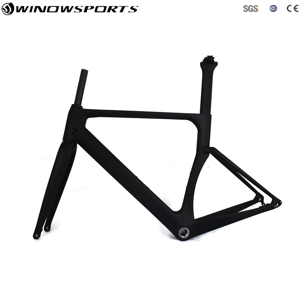 

Carbon Raod Bike Frame disc brake carbon road bike frameset thru axle 142*12 Cadre Carbone Route 700c size 49/52/54/56/58cm