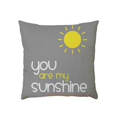 Горячая 4 шт. Подушка серая буква you are myshine льняная наволочка Подушка сделай сам украшение интерьера для домашних аксессуаров - Цвет: 1