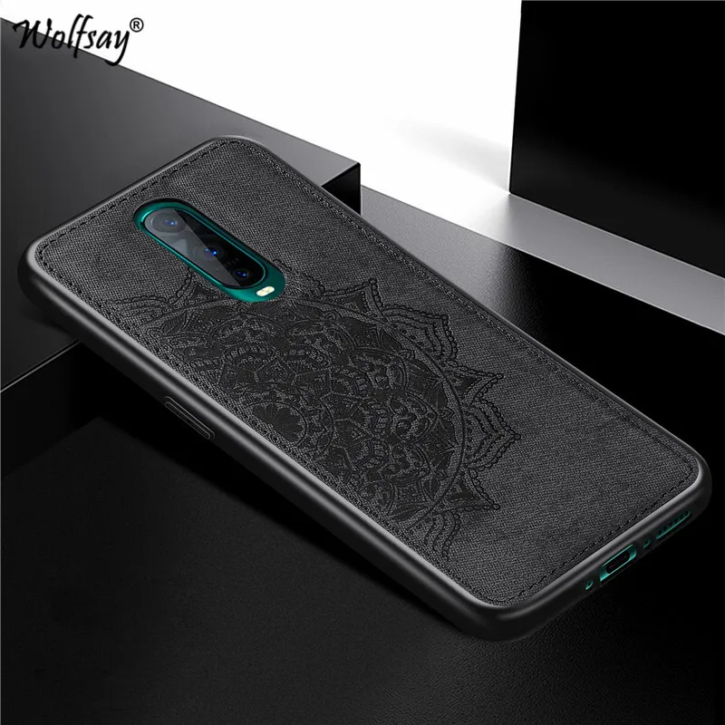 oppo r17 pro case luxury shockproof soft tpu cloth texture hard back phone bumper oppo r17 pro silicone cover oppo r17 pro shell free global shipping